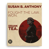 Susan B. Anthony Drinks Tea Canvas