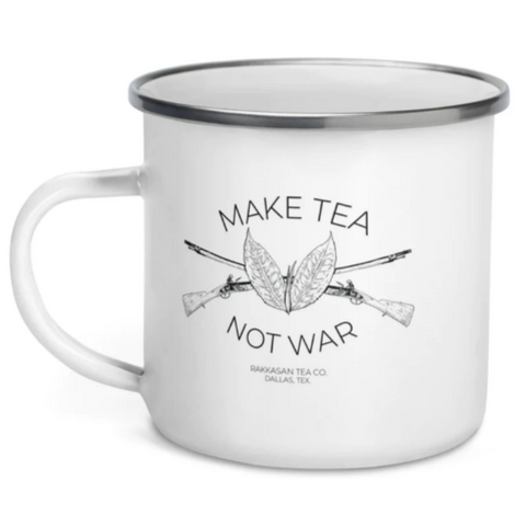 Make Tea Not War Enamel Mug